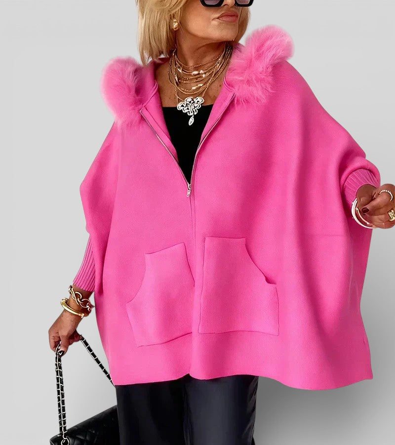 Madison | Casual Hooded Coat with Fur Collar