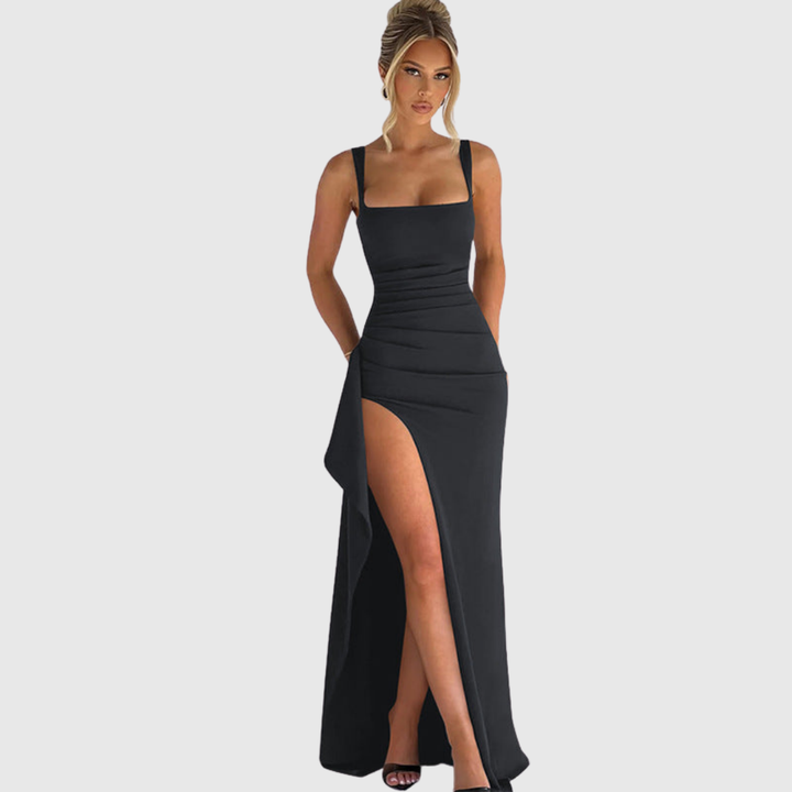 CELL | OPEN BACK SLIP MAXI DRESS