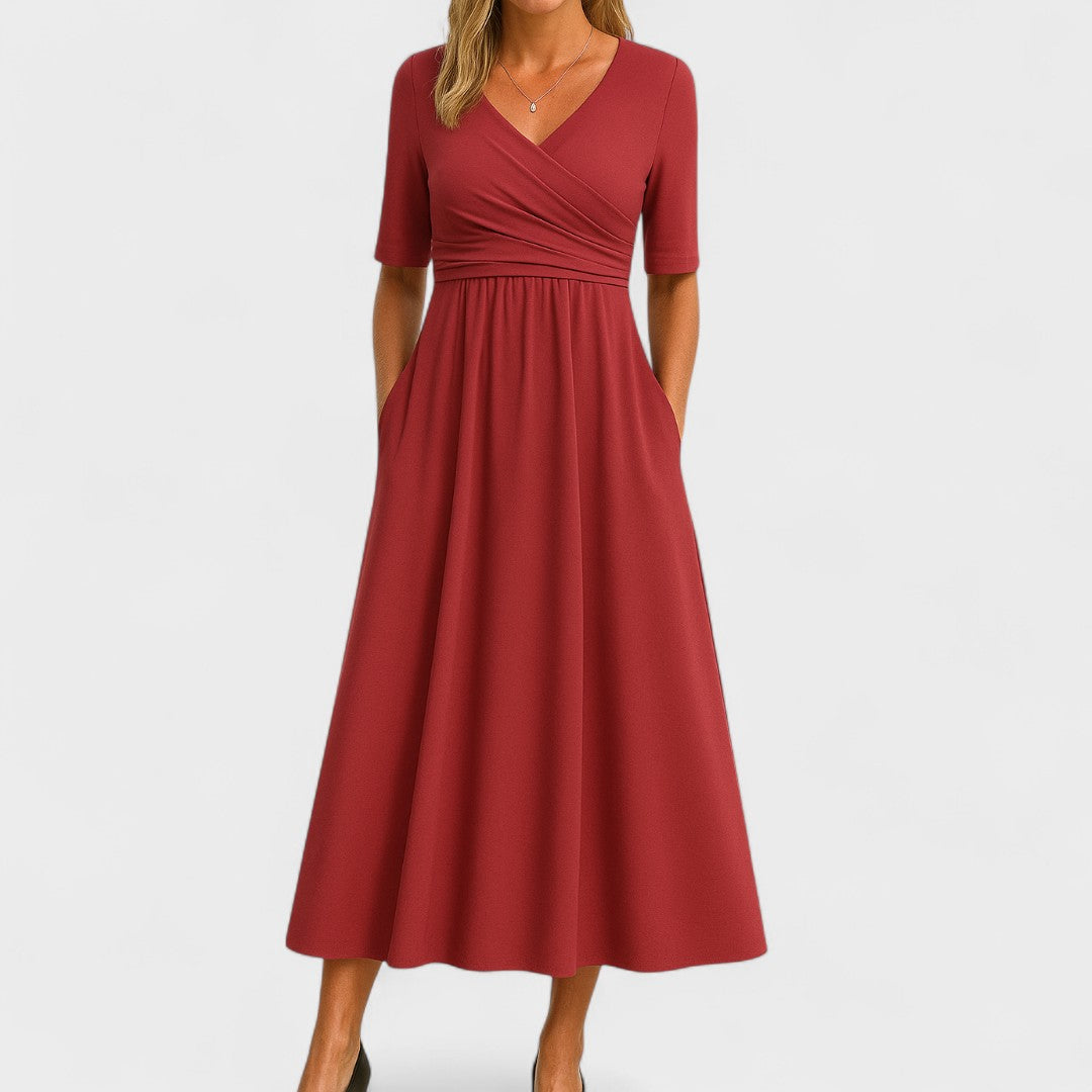 BRIGID | ELEGANT SLIMMING MIDI DRESS