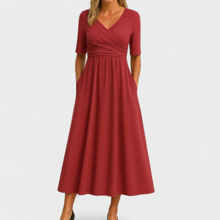 BRIGID | ELEGANT SLIMMING MIDI DRESS