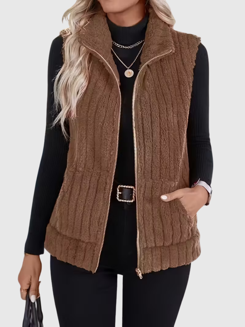 Amy | Double-Sided Plush Vest