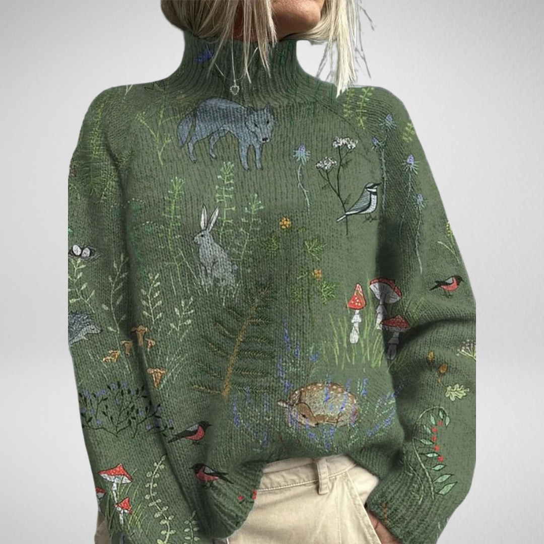 WILLOW | ARTISTIC MOCK NECK SWEATER
