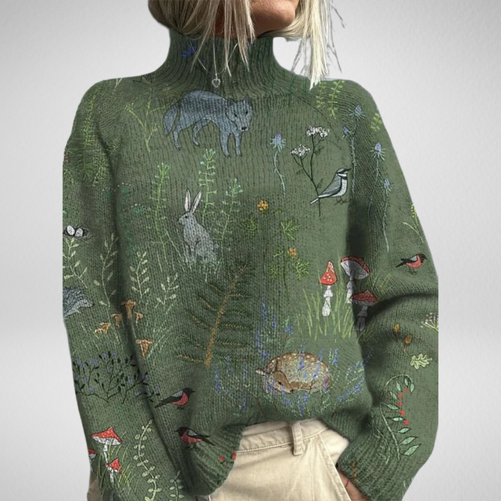 WILLOW | ARTISTIC MOCK NECK SWEATER