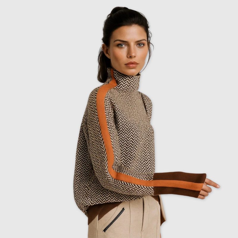 MARTINA | TIMELESS HIGH-COLLAR PULLOVER