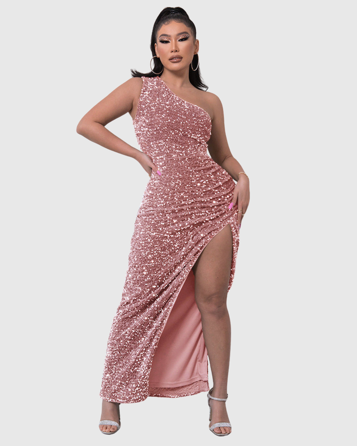 LILLIAN | LUXE ONE-SHOULDER EVENING GOWN