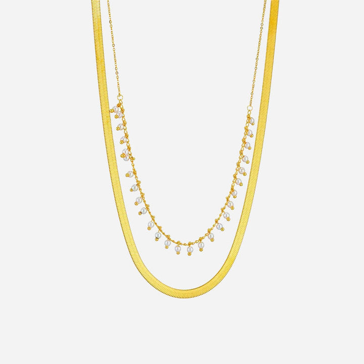 Marizanne | Luxe Snake Choker & Pearl Jewelry Set 18K Gold
