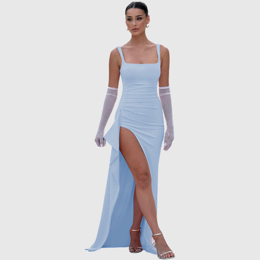 CELL | OPEN BACK SLIP MAXI DRESS