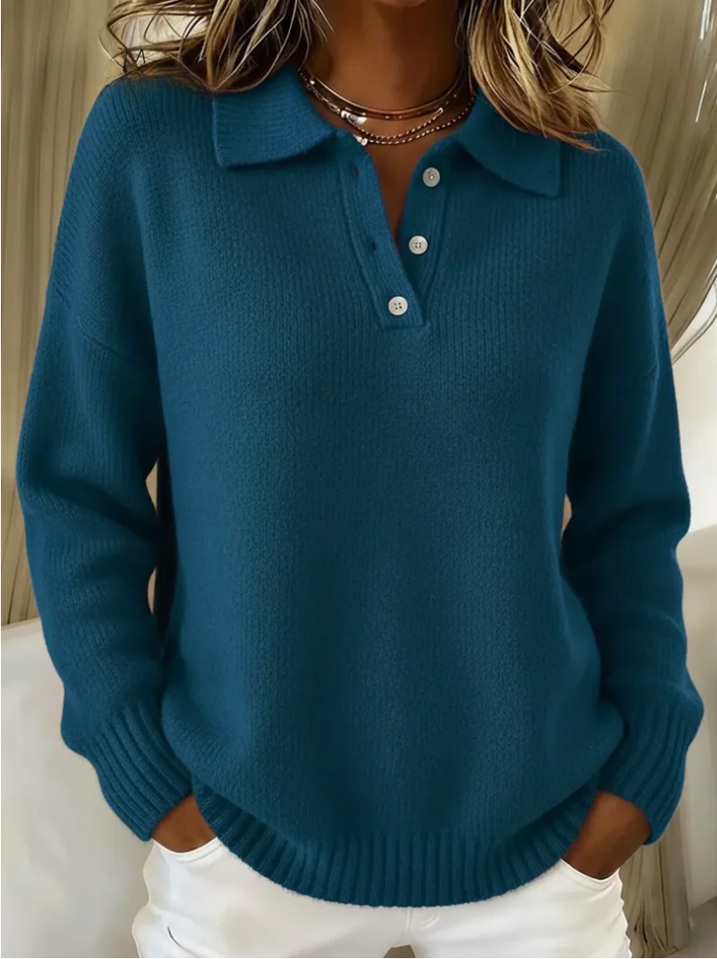 VICTORIA | SOFT SWEATER WITH COLLAR