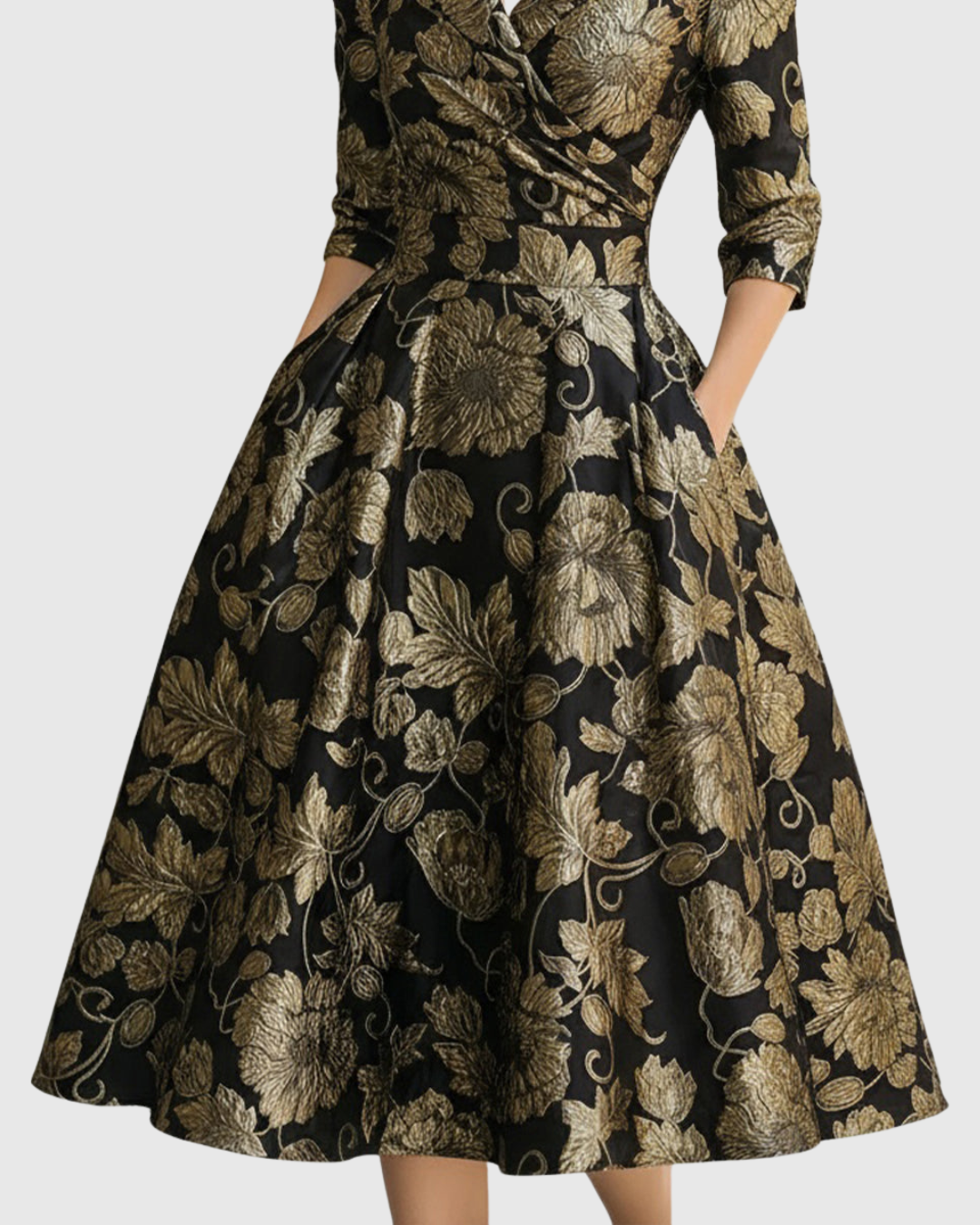 MORVEN | TIMELESS FLORAL MIDI DRESS