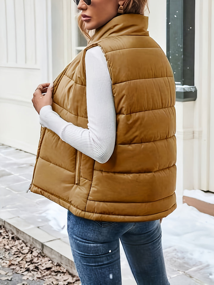 Ivy | Stand-Up Collar Padded Vest