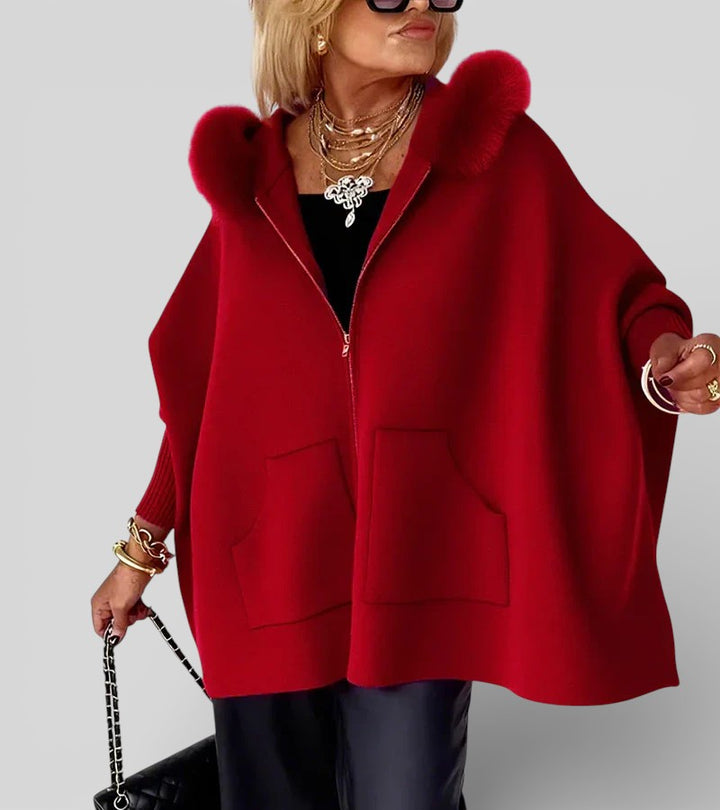 Madison | Casual Hooded Coat with Fur Collar