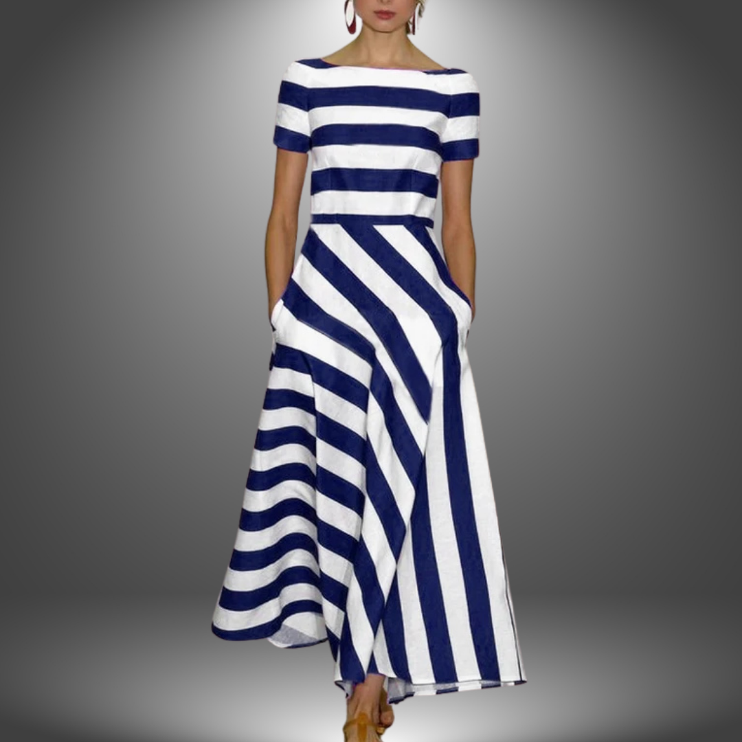 ELŻBIETA | AIRY STRIPED DRESS
