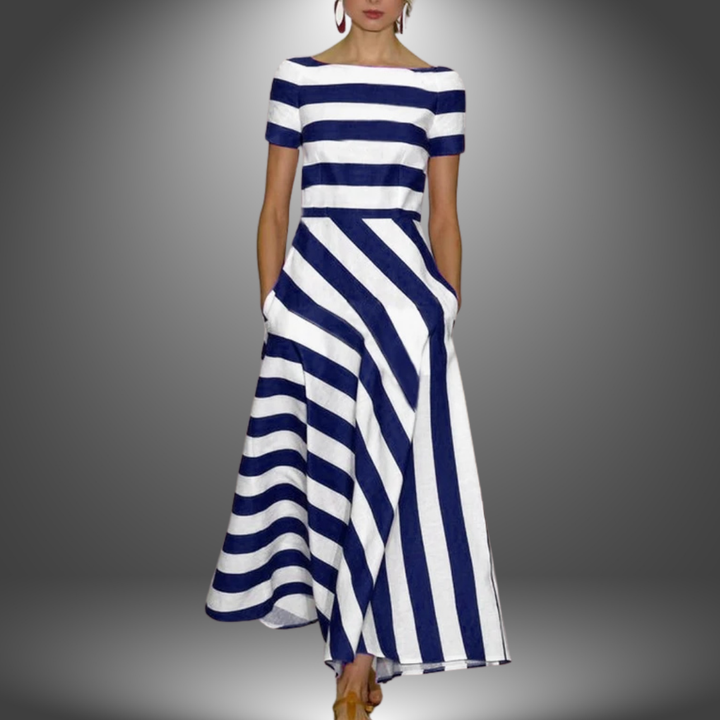ELŻBIETA | AIRY STRIPED DRESS