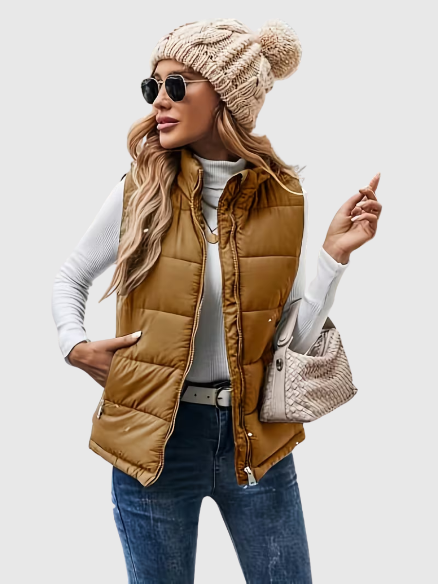 Ivy | Stand-Up Collar Padded Vest