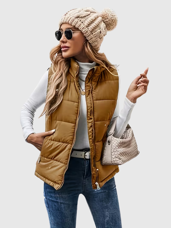 Ivy | Stand-Up Collar Padded Vest