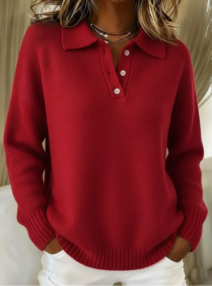 VICTORIA | SOFT SWEATER WITH COLLAR