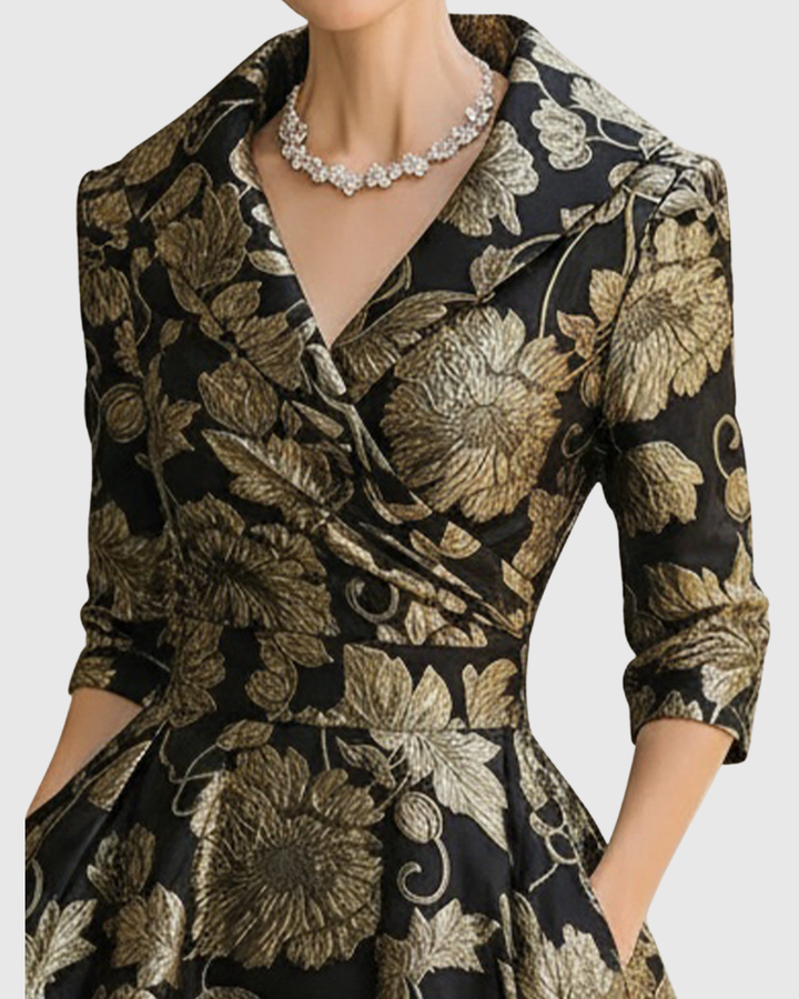 MORVEN | TIMELESS FLORAL MIDI DRESS