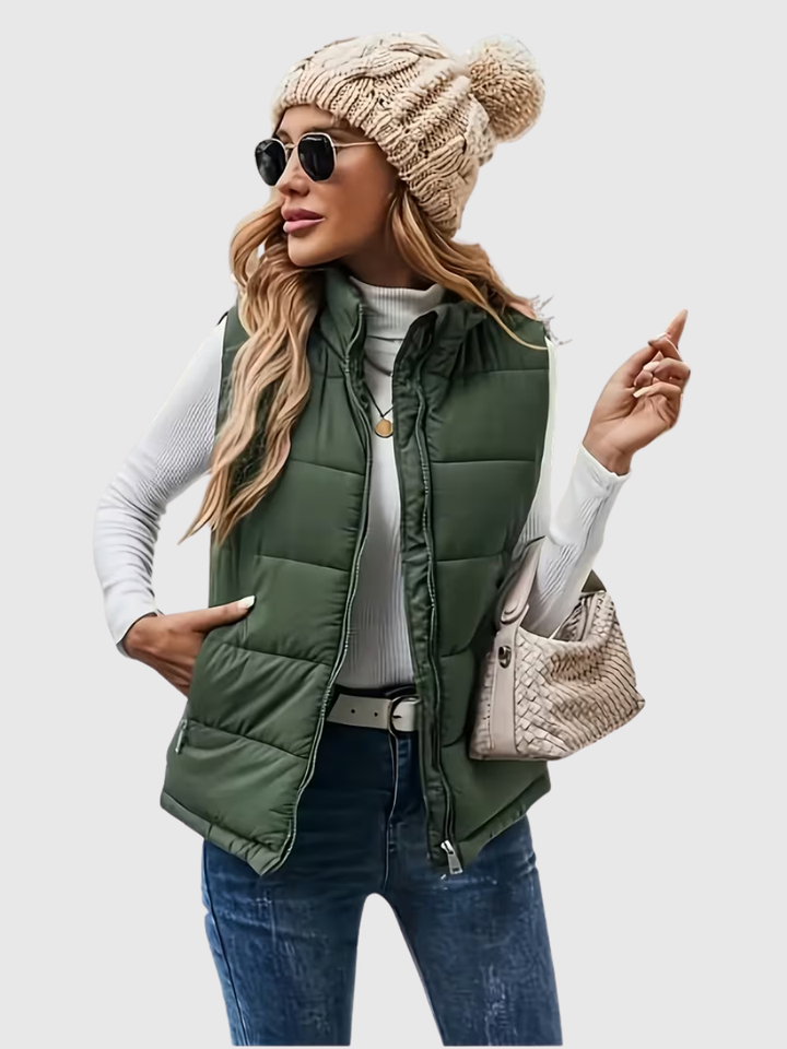 Ivy | Stand-Up Collar Padded Vest