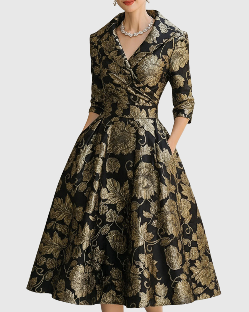 MORVEN | TIMELESS FLORAL MIDI DRESS