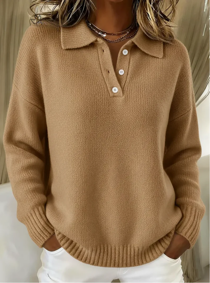 VICTORIA | SOFT SWEATER WITH COLLAR