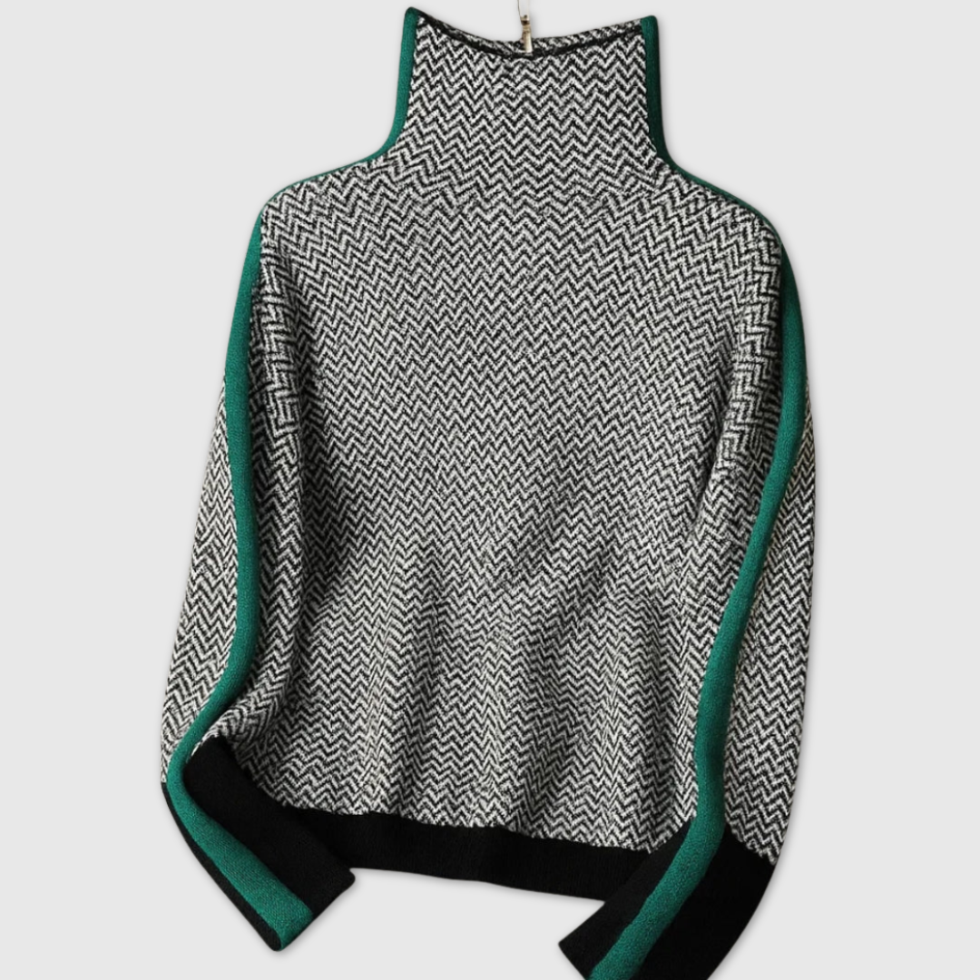 MARTINA | TIMELESS HIGH-COLLAR PULLOVER