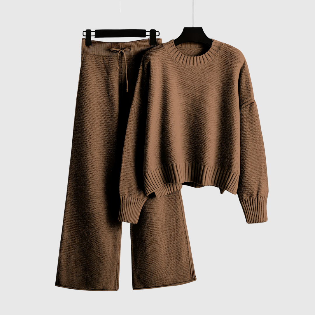 VIVIENNE | PULLOVER AND WIDE-LEG PANTS SET