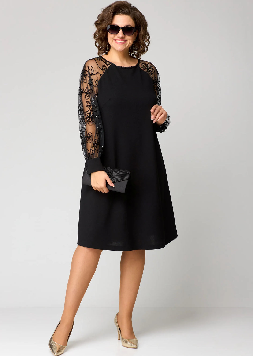 JULIA | EMBROIDERED SLEEVE DRESS