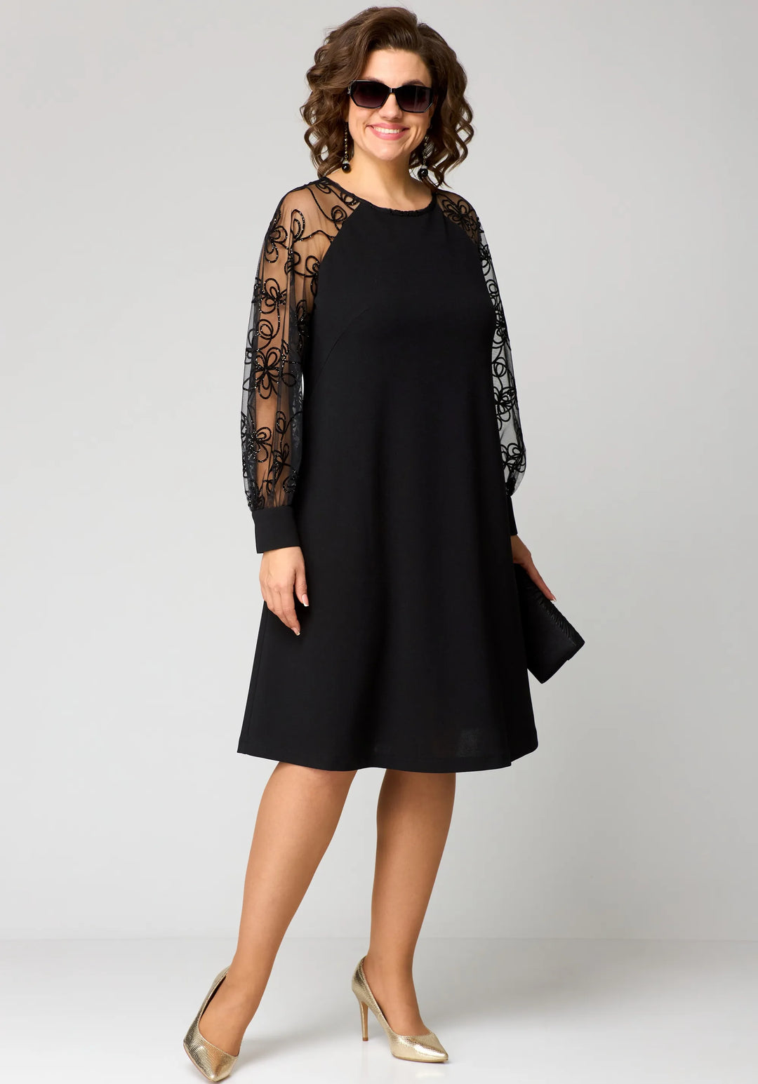 JULIA | EMBROIDERED SLEEVE DRESS