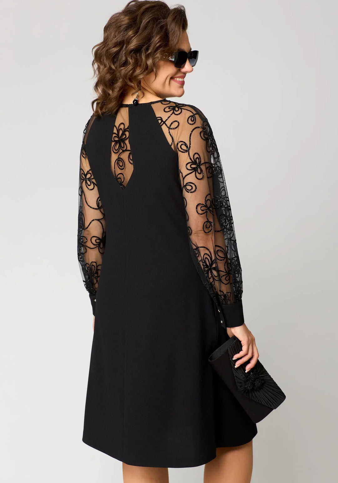 JULIA | EMBROIDERED SLEEVE DRESS