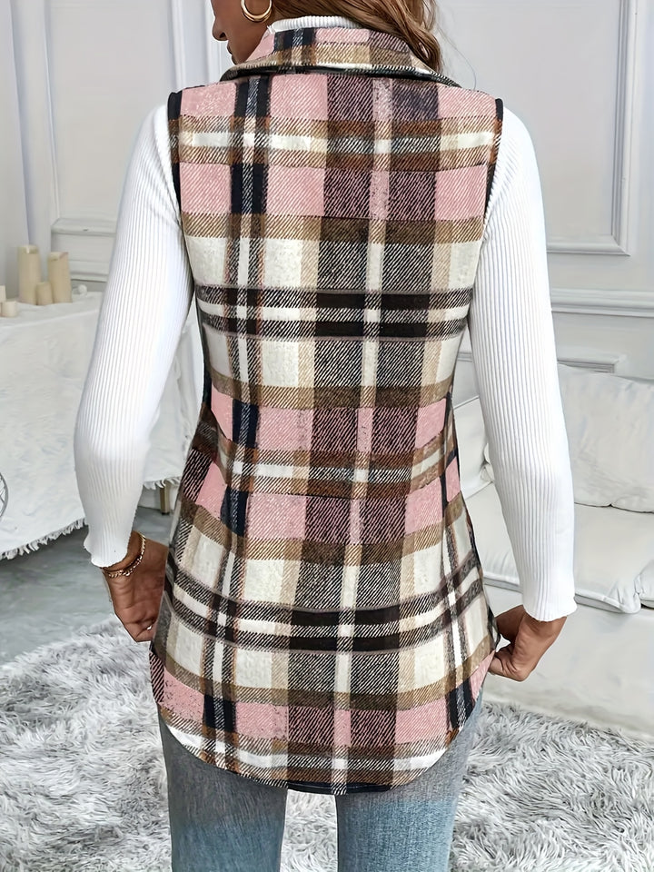 Tara | Casual Checkered Blouse