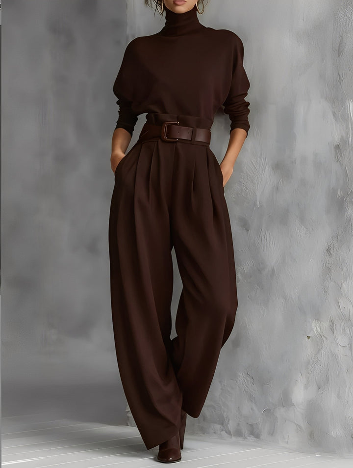 MARIA | TURTLENECK STRAIGHT-LEG SET