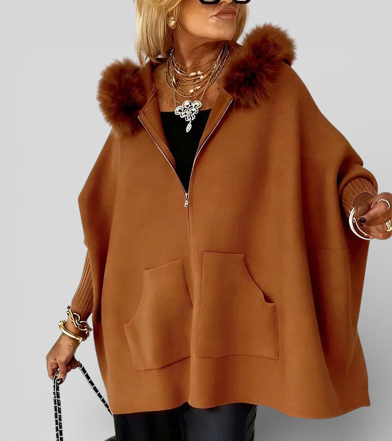 Madison | Casual Hooded Coat with Fur Collar
