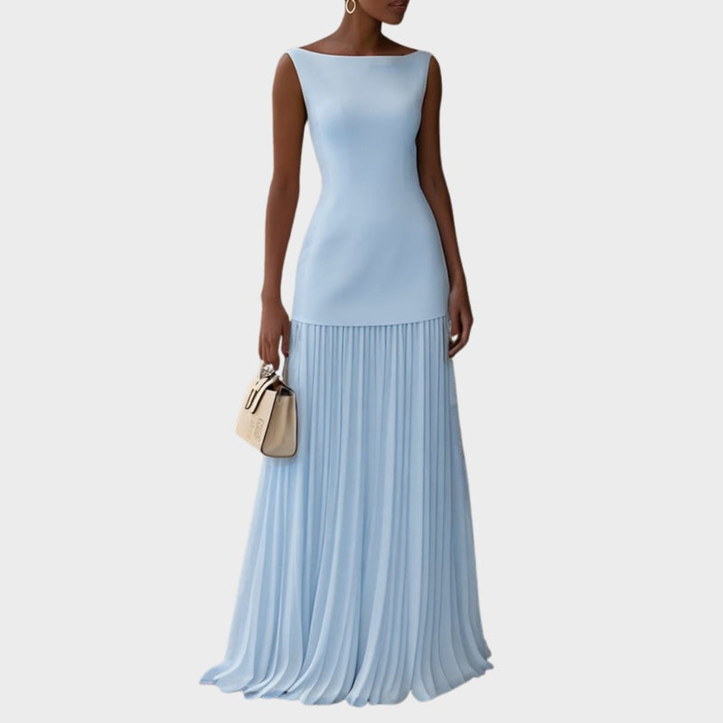 MARIA | SLEEVELESS PLEATED DRESS