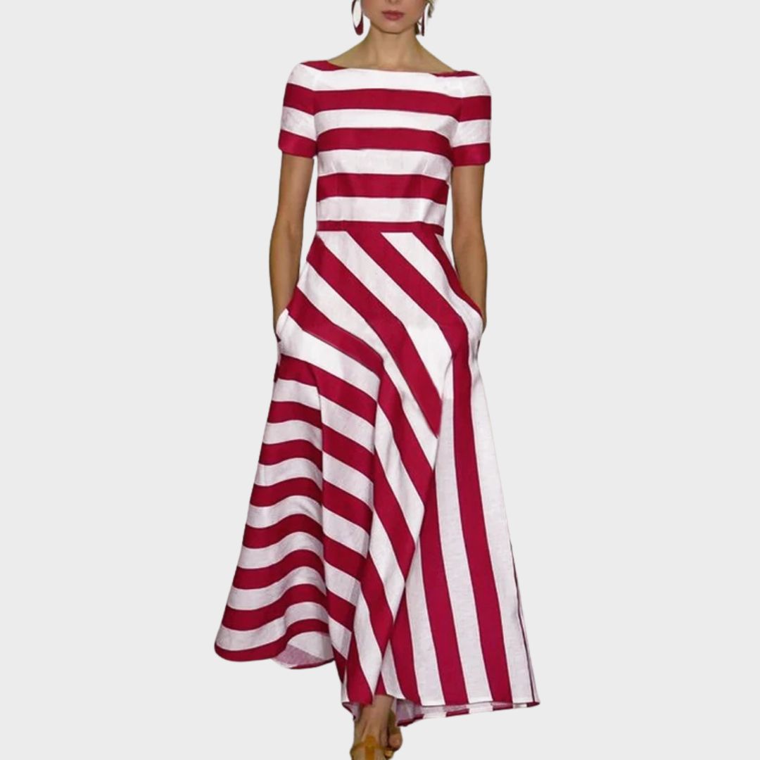 ELŻBIETA | AIRY STRIPED DRESS