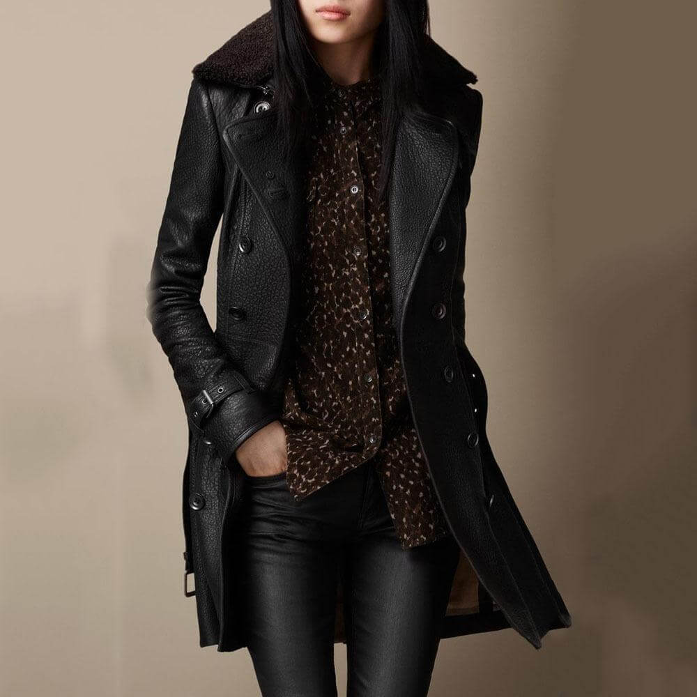 OLIWIA | TIMELESS LEATHER COAT