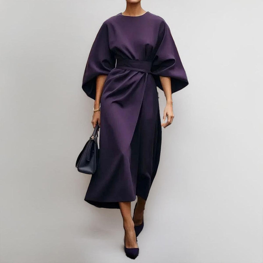 ELDRA | SATIN TOUCH BATWING MAXI DRESS