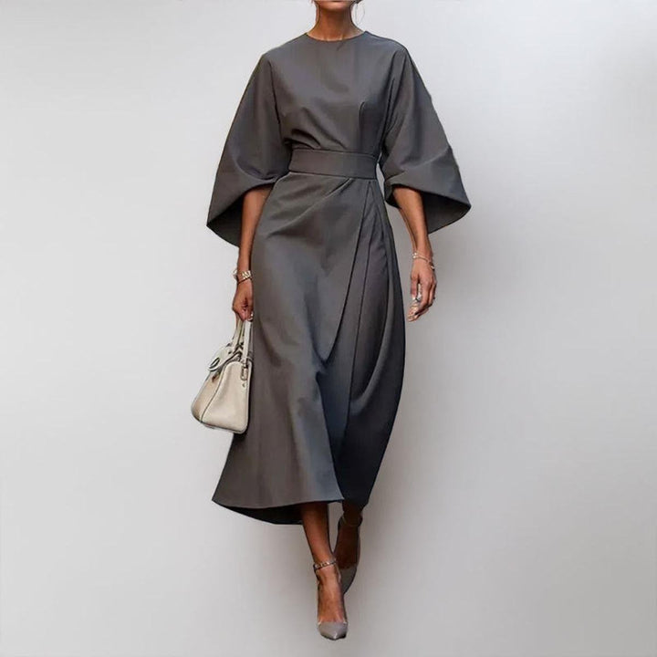 ELDRA | SATIN TOUCH BATWING MAXI DRESS