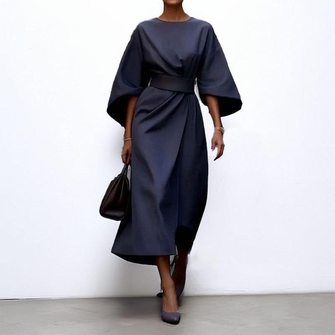 ELDRA | SATIN TOUCH BATWING MAXI DRESS