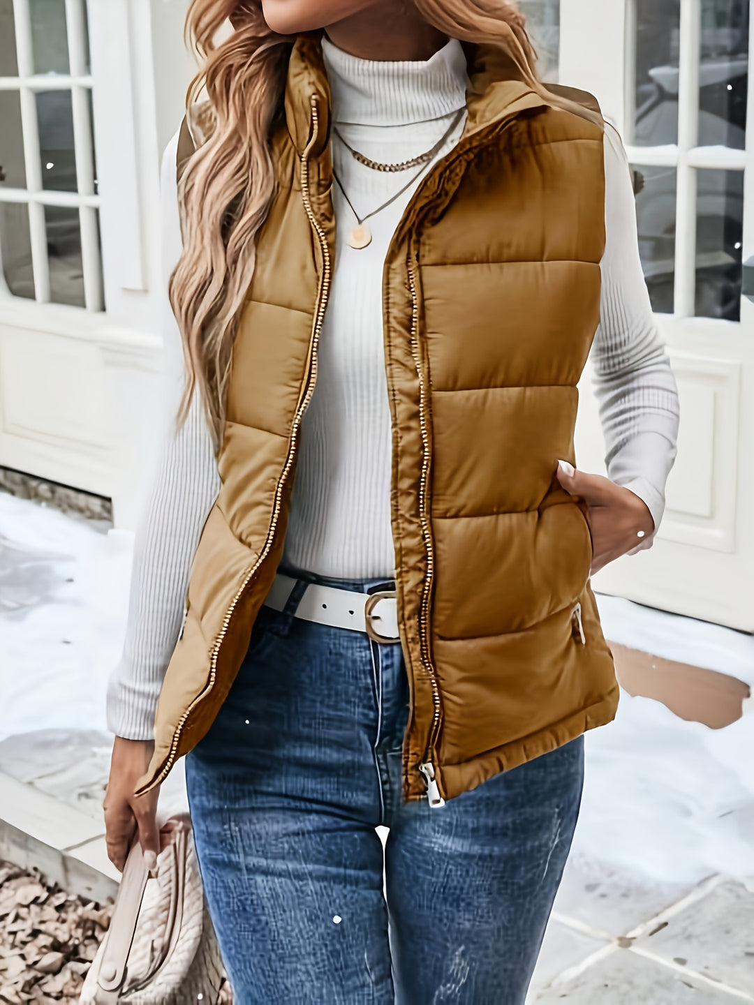Ivy | Stand-Up Collar Padded Vest