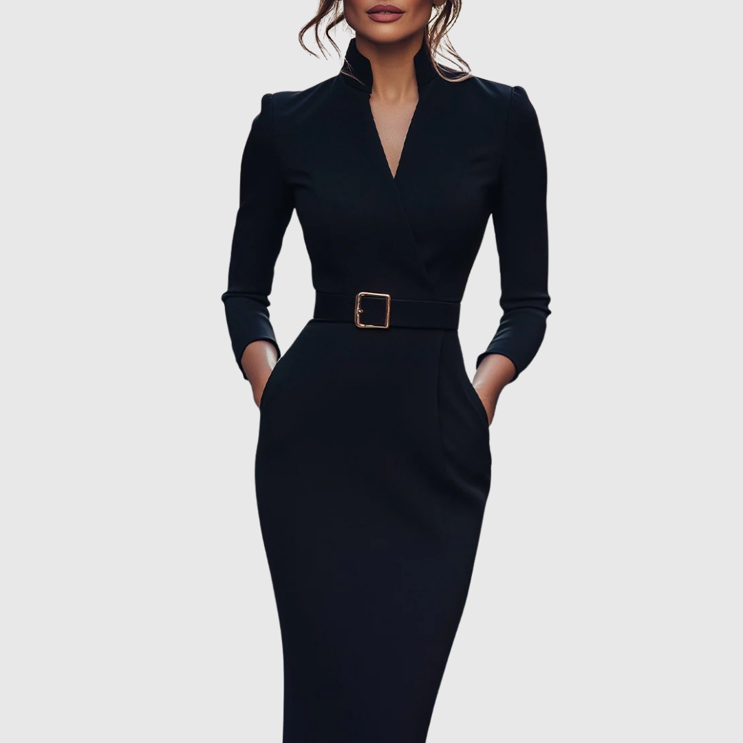URSZULA | REFINED BLACK DRESS