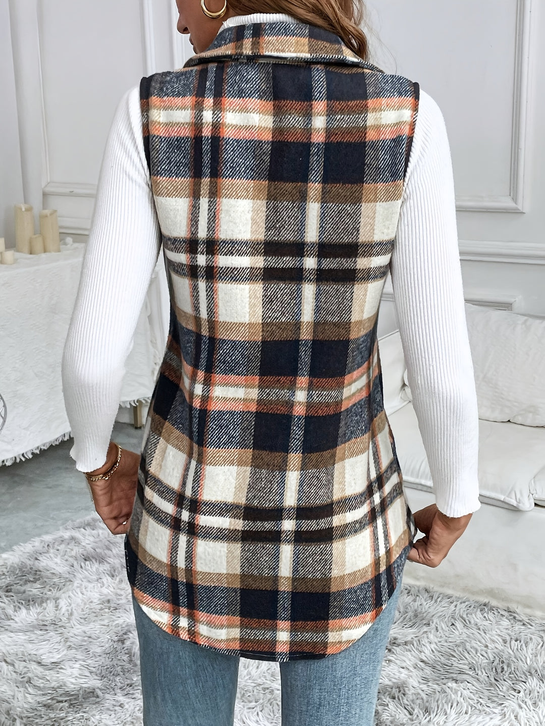 Tara | Casual Checkered Blouse