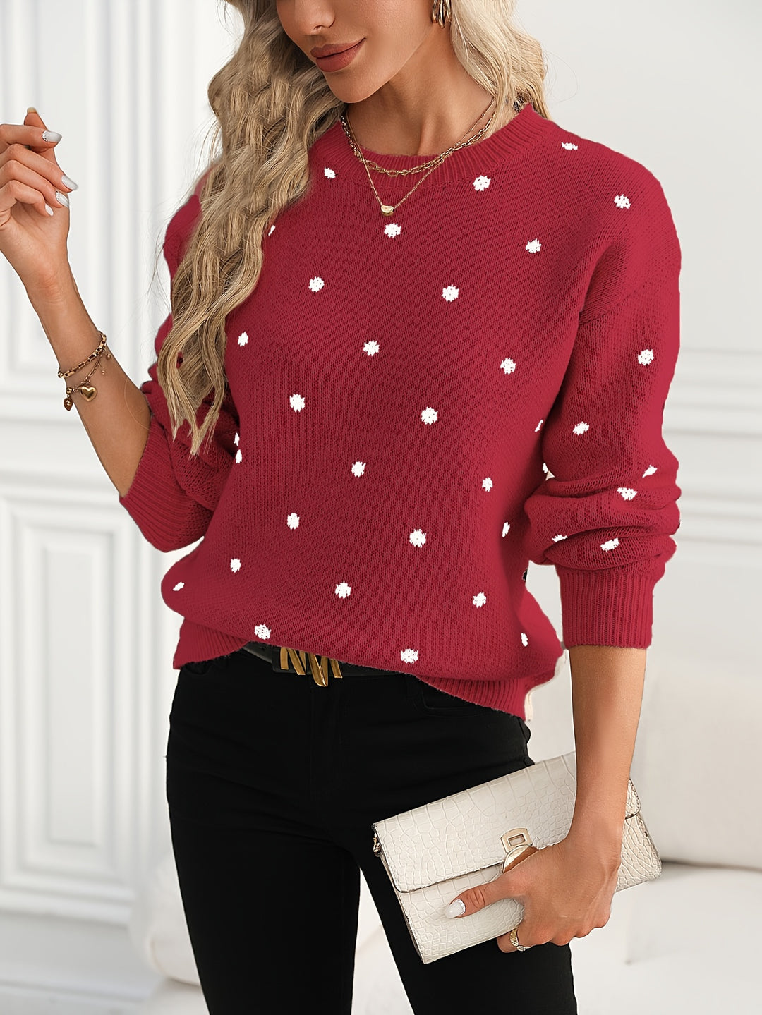 COLETTE | CASUAL POLYESTER SWEATER