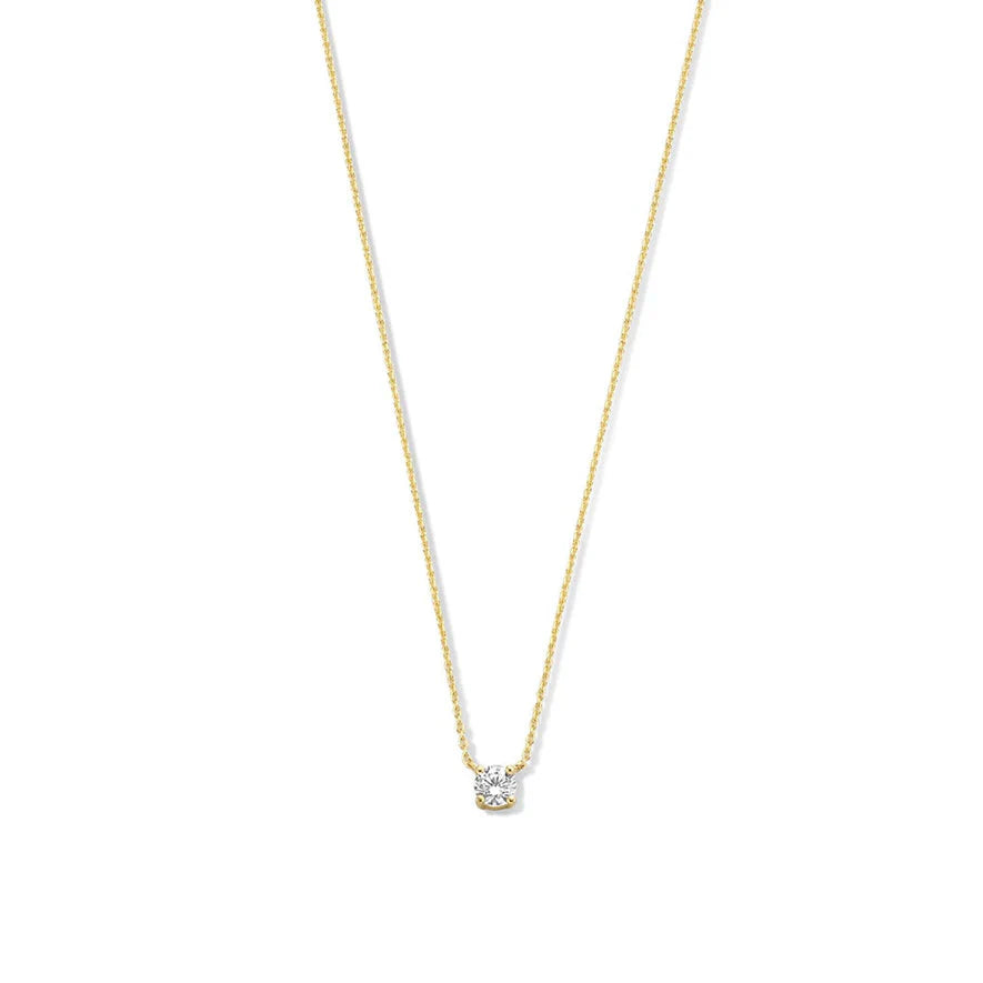 Ysavienna | Moissanite Stone Necklace 14k Gold